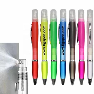New Popular Cheap Sprayer Ballpoint Pen Mini Portable 5ml Hand Sanitizer Perfume Spray Bottle Pen