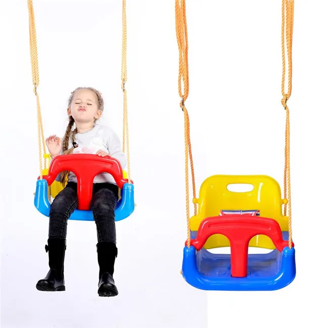 Outdoor Play Kids High Back Full Bucket Swing Seat 3 In 1 Gym Swing Seat