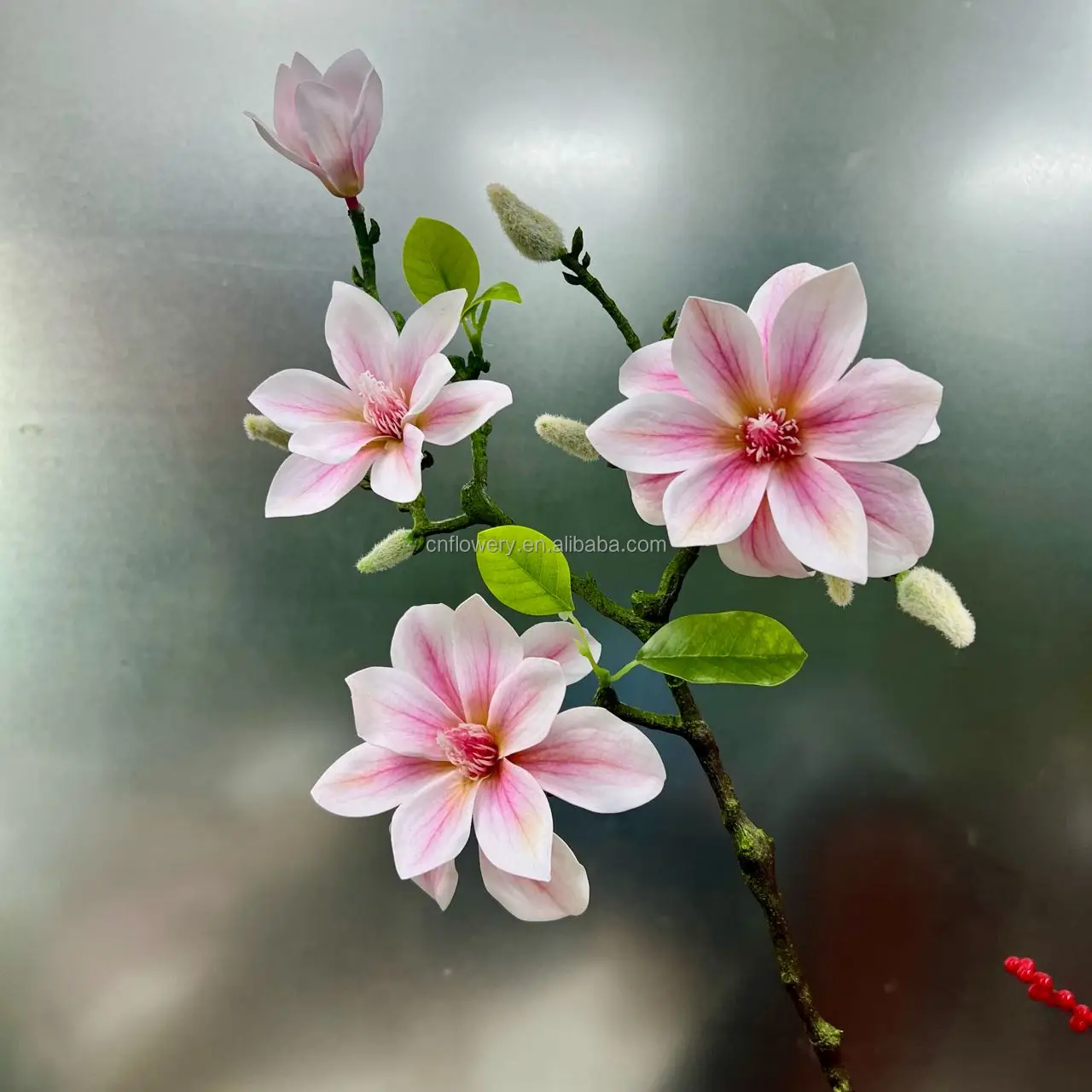 Cnf 2024 New Modern Style High Quality 4 Stems Artificial Eva Magnolias ...