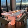 180x90x75-pink jade dining table