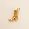 Gold boot pendant [1Pack=2PCS]