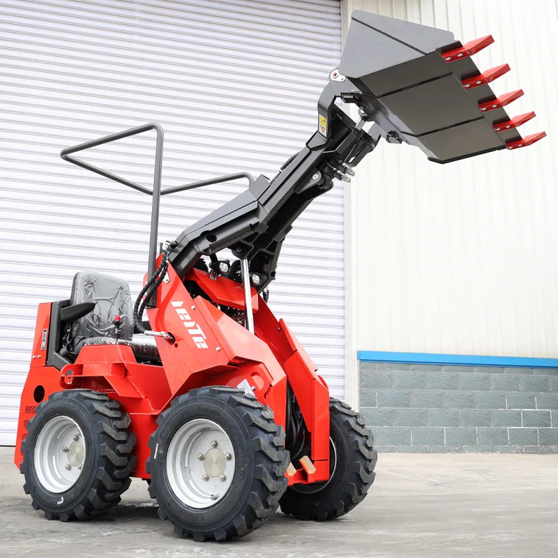 2025 Cheap Small Mini Wheel Loader Skid Steer Shovel  Loader for Garden Farm Use Chinese Manufacturers Spot Hot Sale