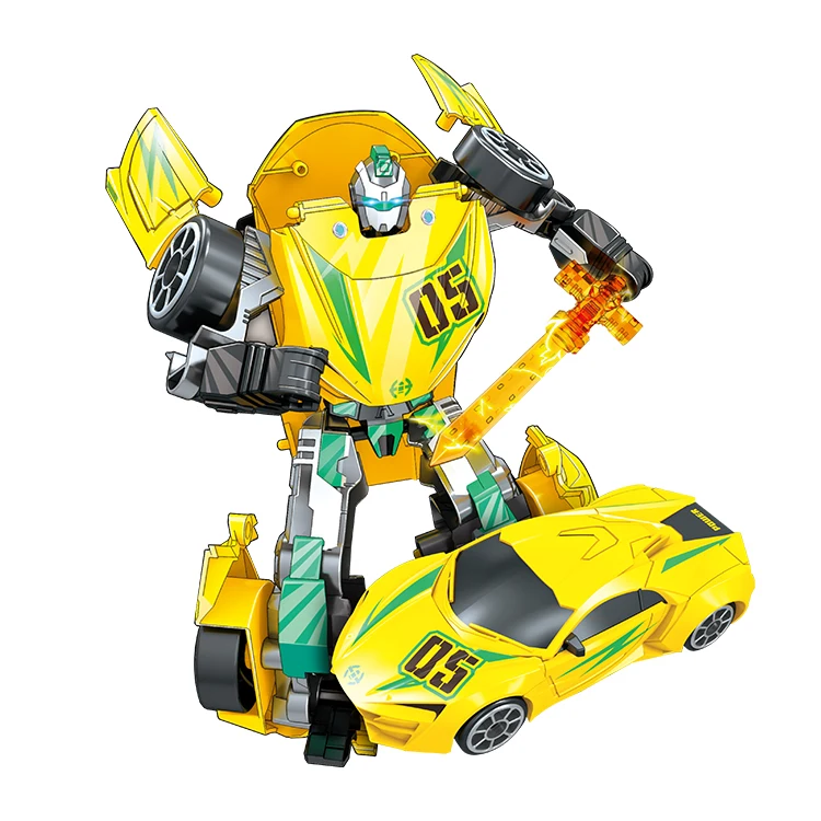 Transform Robot Toy 2 in 1 Changeable Car Robot DIY Robot Alloy Toy Car Deformation Toy for Boys