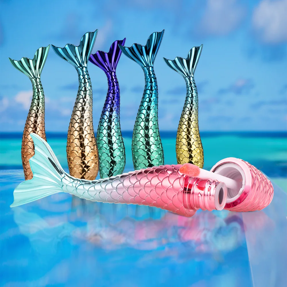 Оптовая продажа, фирменная торговая марка, Новые матовые антипригарные чашки, блеск для губ «русалка» без потери цвета