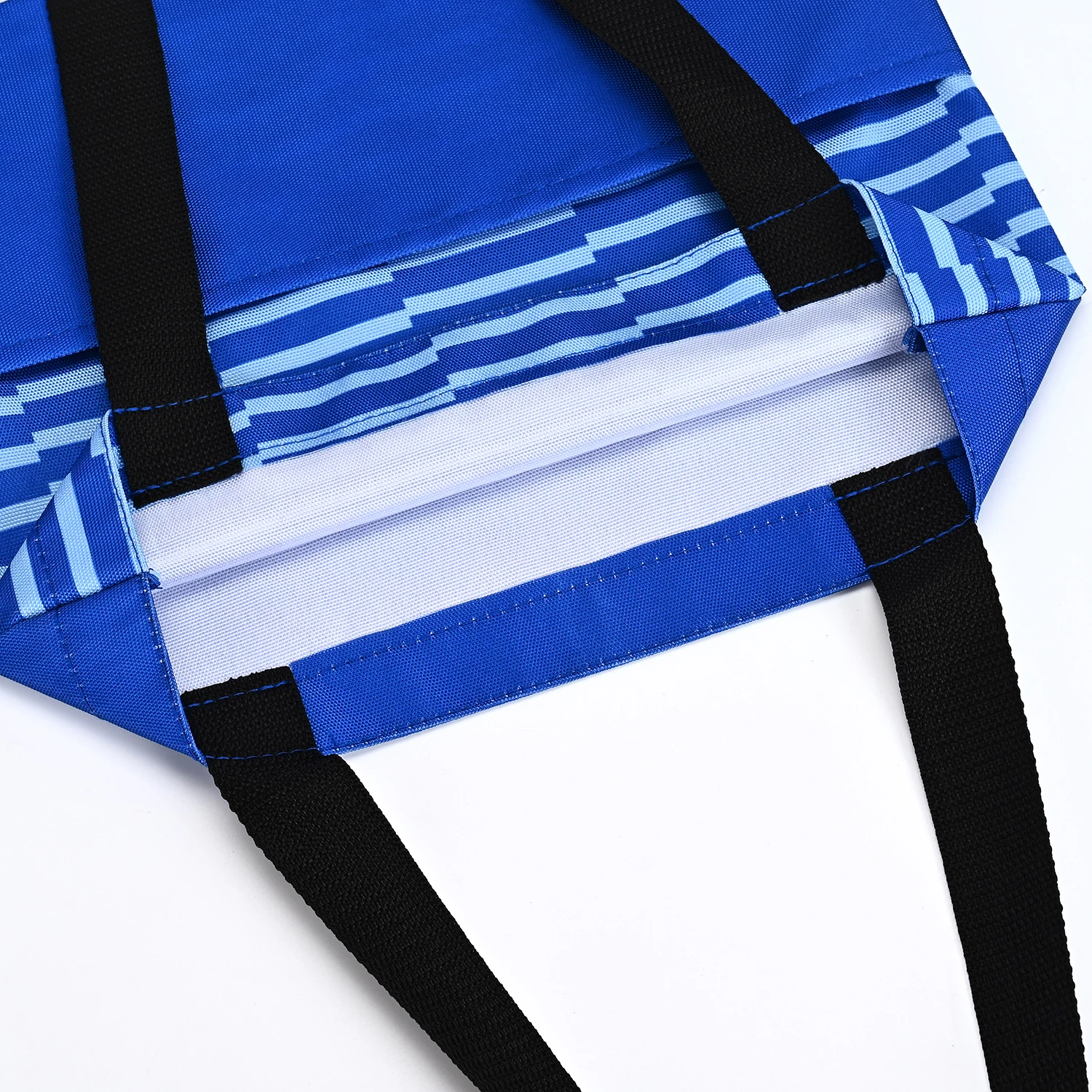 Hot Selling Polyester Shopping Bag Shoulder Handbag Polyester Bag with Customized Printing Pattern supplier