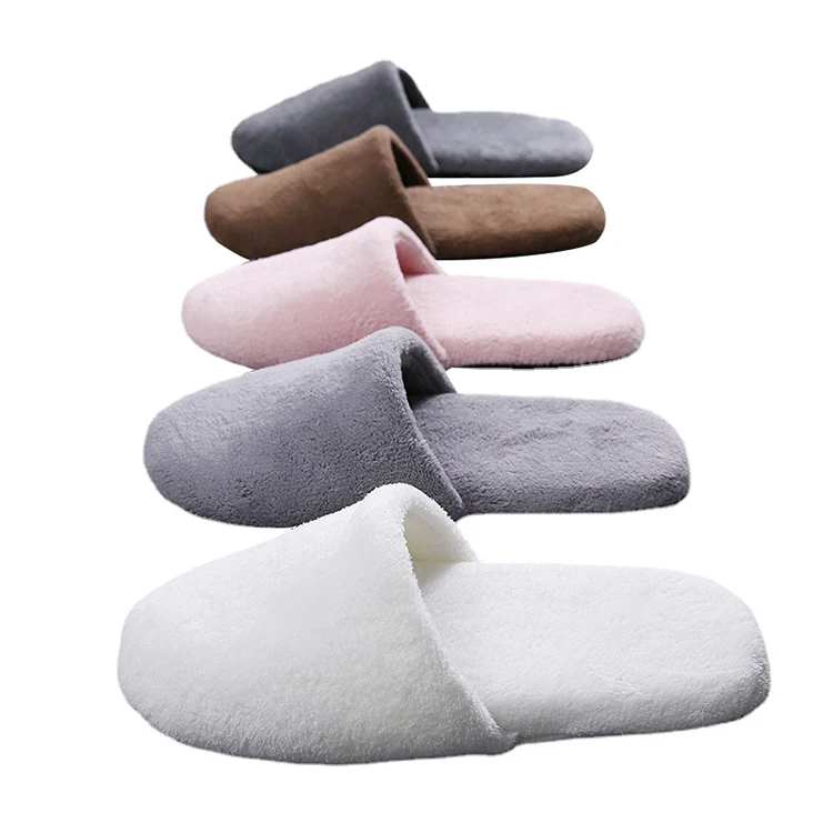 Cheap Wholesale Airline Spa Luxury slippers Unisex Disposable Soft Comfortable Slippers for Hotel Room factory