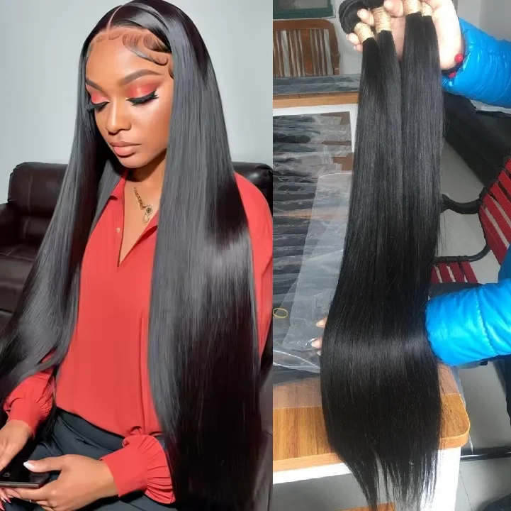 Mink Brazilian luxurious extensions Mink Brazilian Straight – Tresses By Tadeliah B main image 4