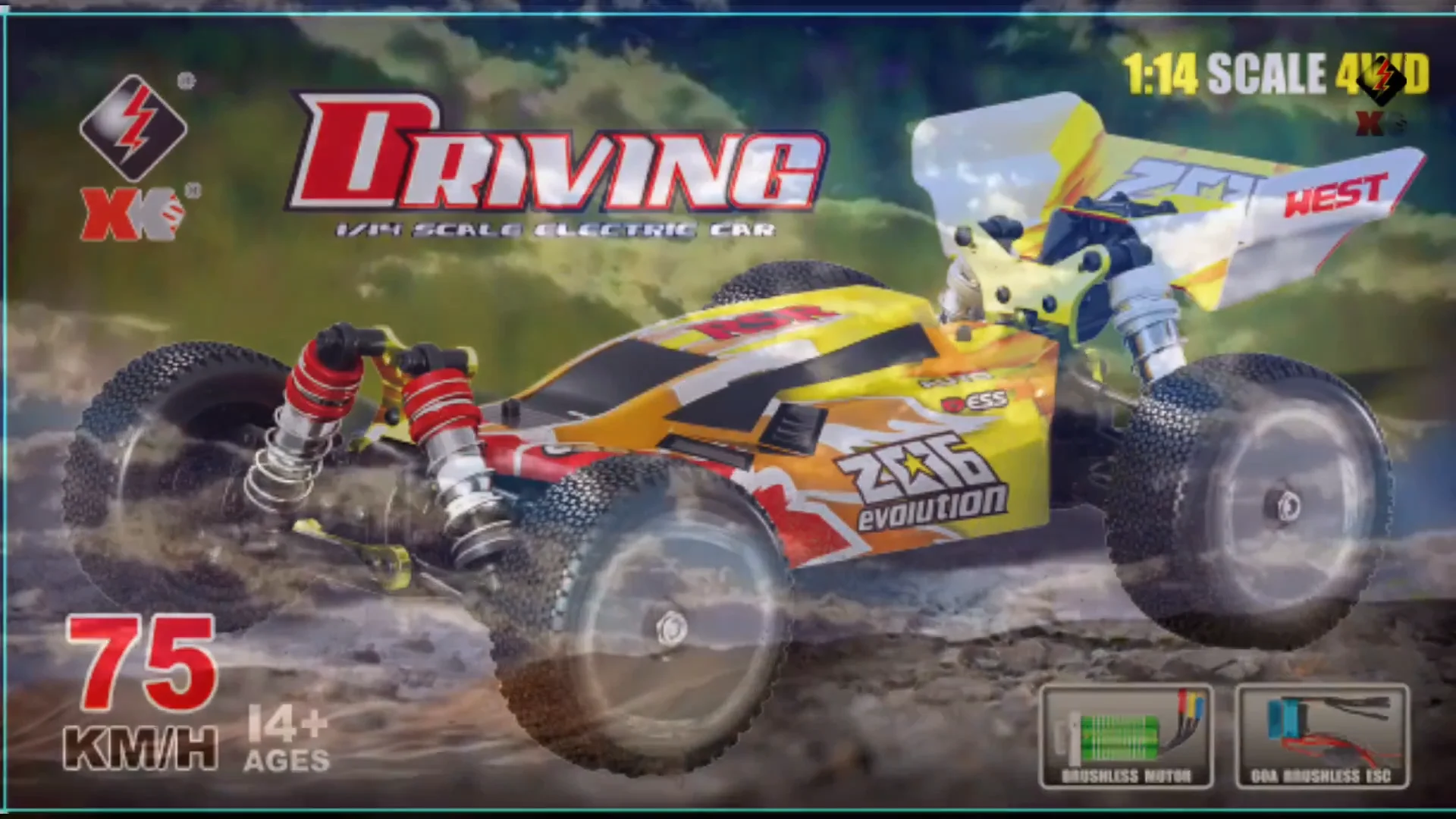 Wltoys 144010 RC CAR - 1/14 Scale High Speed Racing Buggy