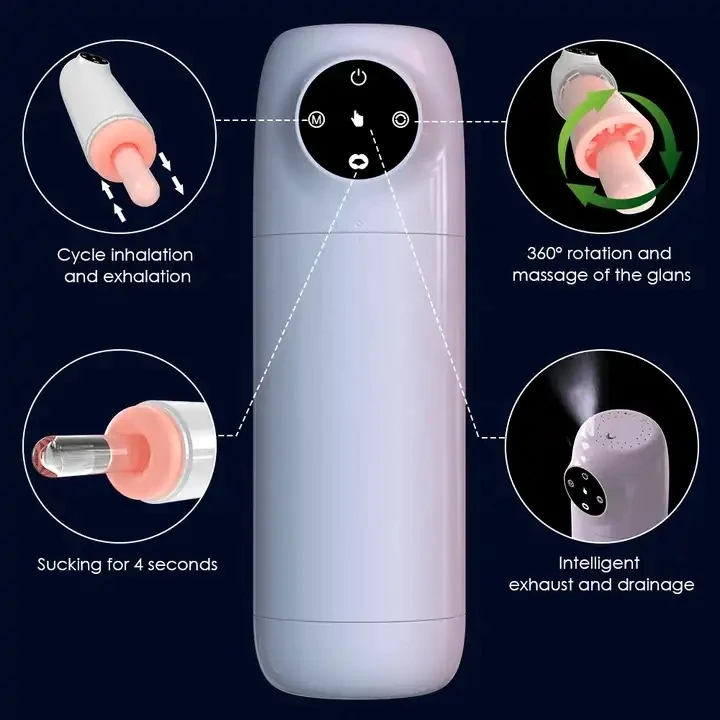 Electric Automatic Piston Rotating Sucking Machine Male Masturbator Cup