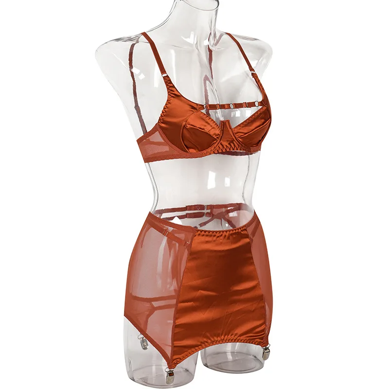 High Quality Soft Fabric Milk Silk Sexy Lingerie Exotic Expensive Mature Women Underwear Vintage Skirt Lingeries