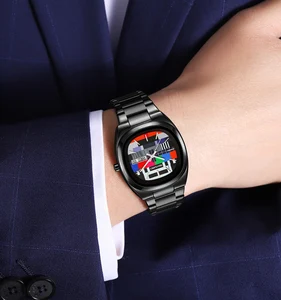 SKMEI 9375 Hot Selling Classic 30M Waterproof Quartz Watch for Men's Stainless Steel Strap Custom Logo Watches Men Wrist