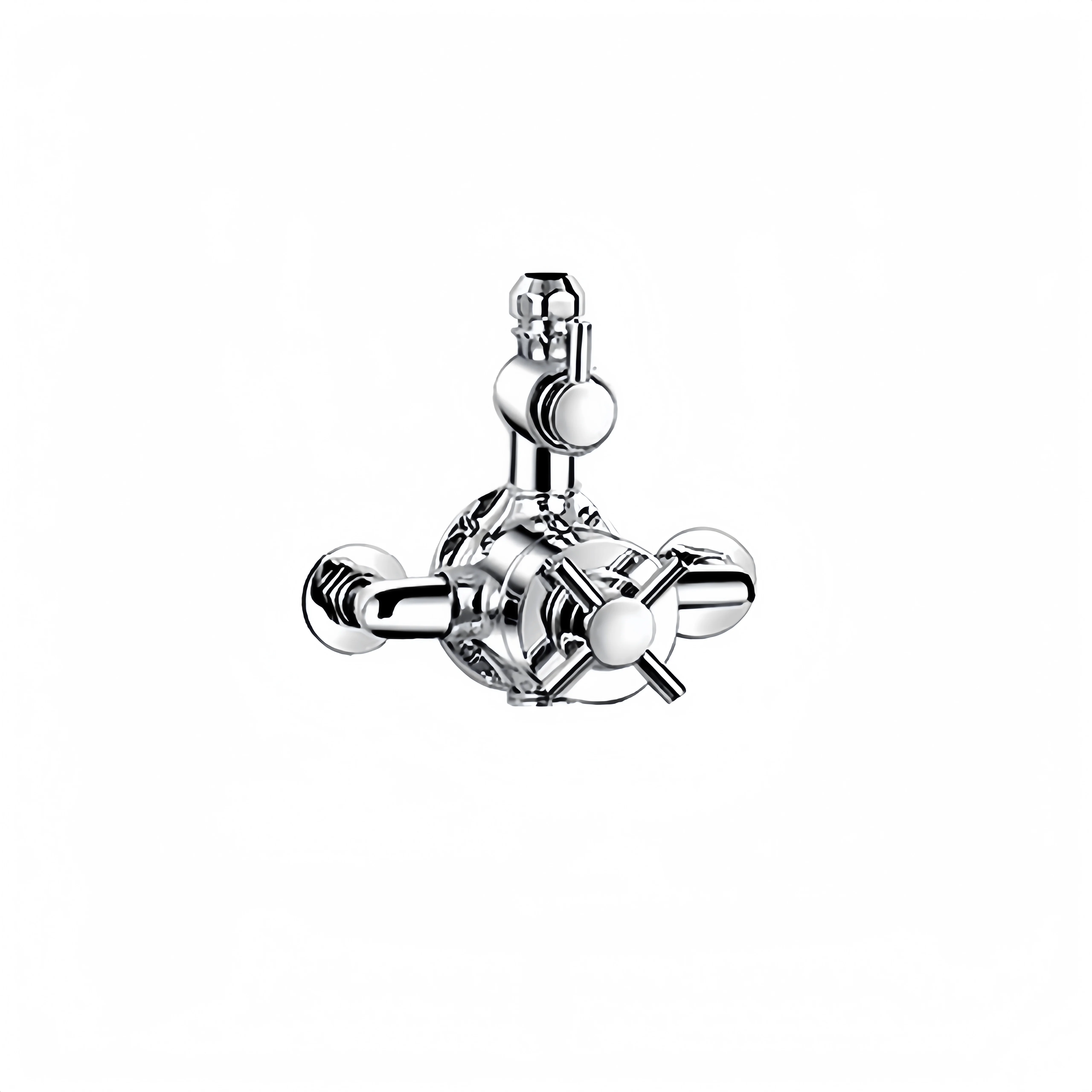 Modern Dual Handles Thermostatic Exposed Shower Valve