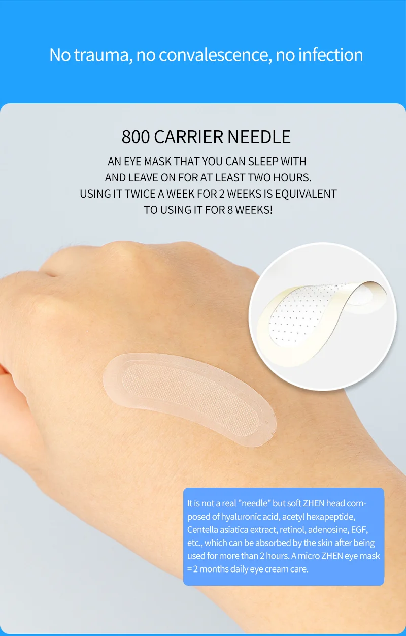 Private Label Repair Hyaluronic Acid Advanced Dissolving Microneedle