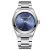 montres à cadran arabe bleu