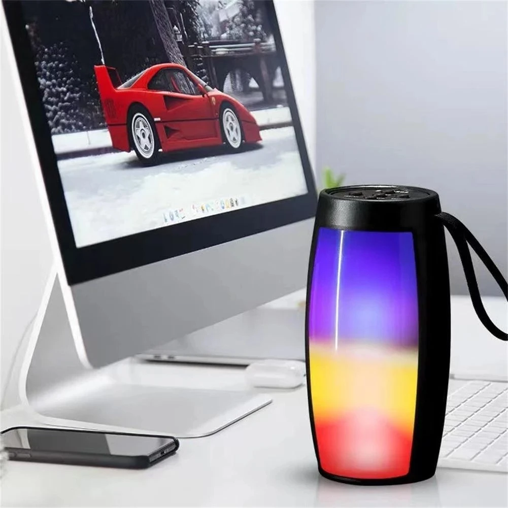 Mini Speaker Portable RGB LED Wireless Speaker Night Light
