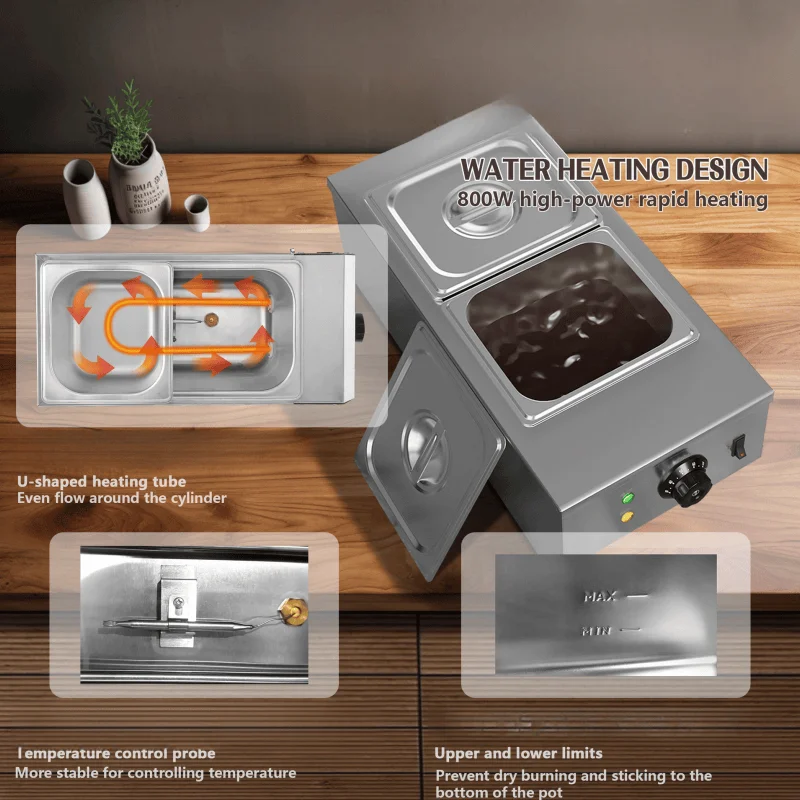 2 Cans Commercial Electric Machine to Melt Chocolate Nuts peanuts 1 kg 220v/110v Candy Melts Chocolate