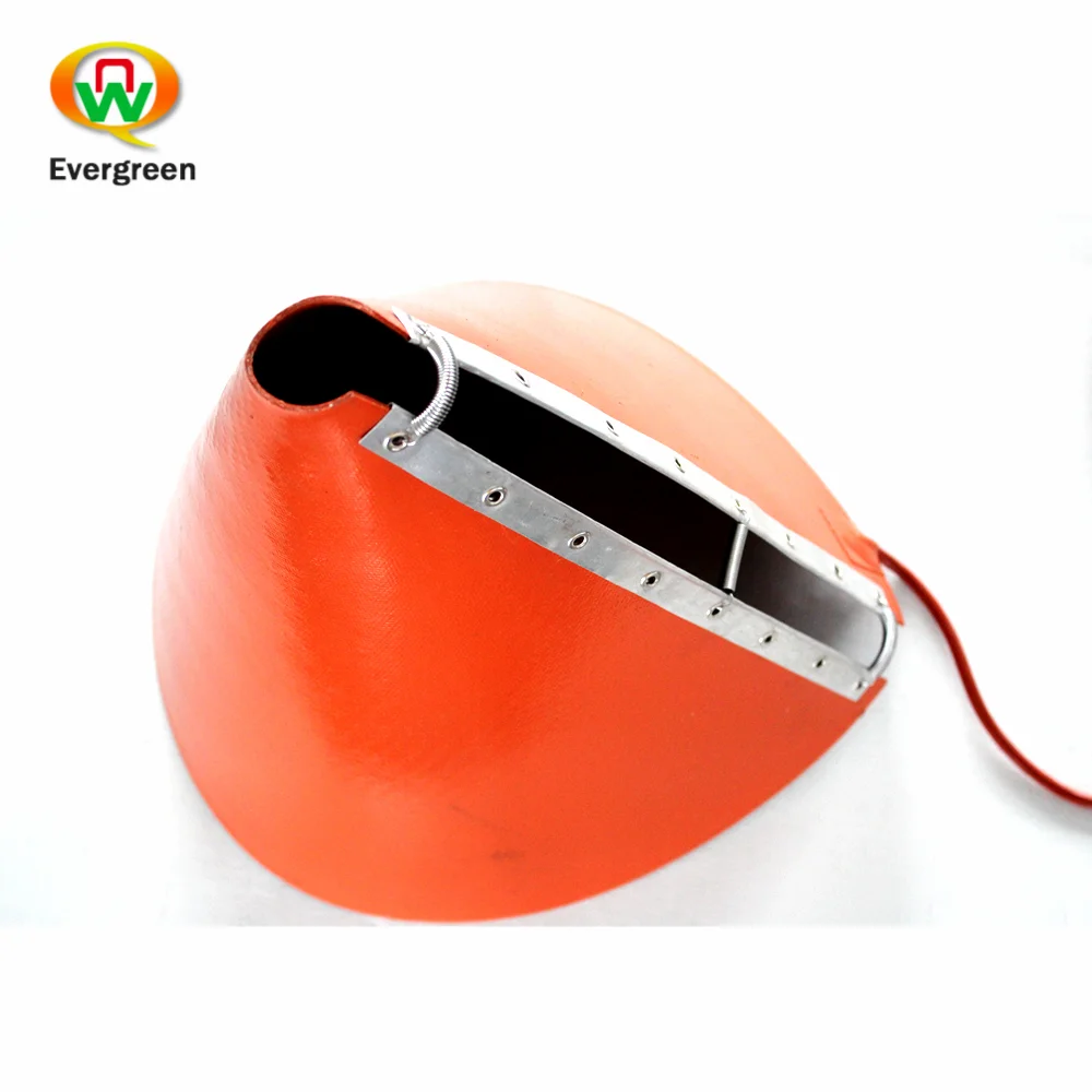 Custom Funnel Type Silicon Rubber Heater Sector Silicon Rubber Heating Plate