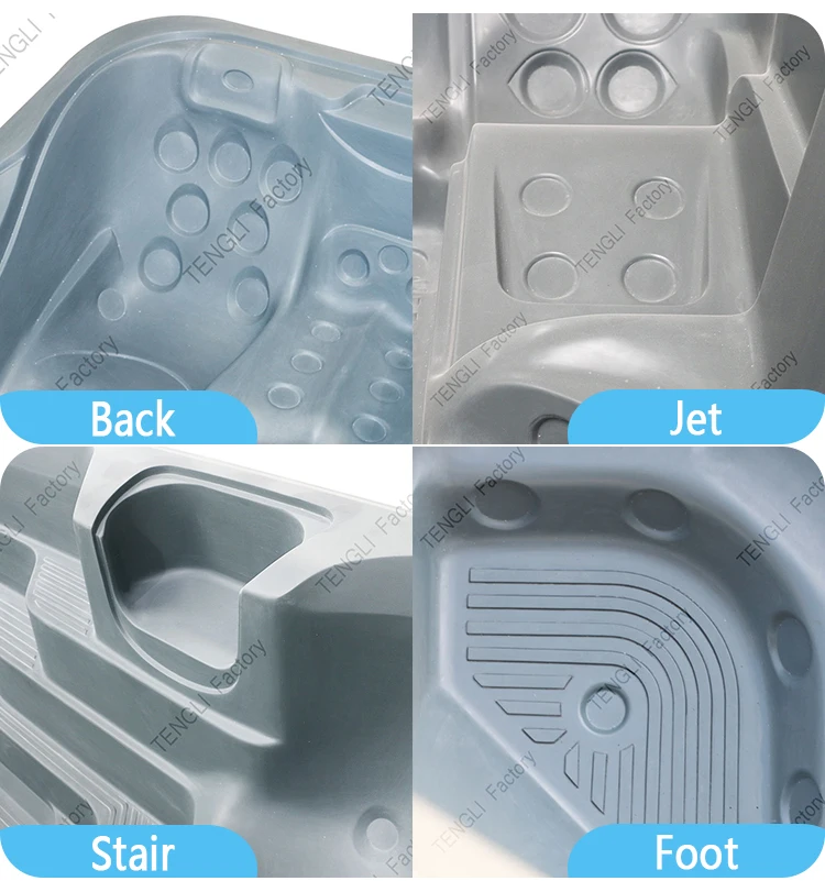 Tengli Spa Factory Fiberglass Swim Spa Pool Mould Acrylic Swimming Pool