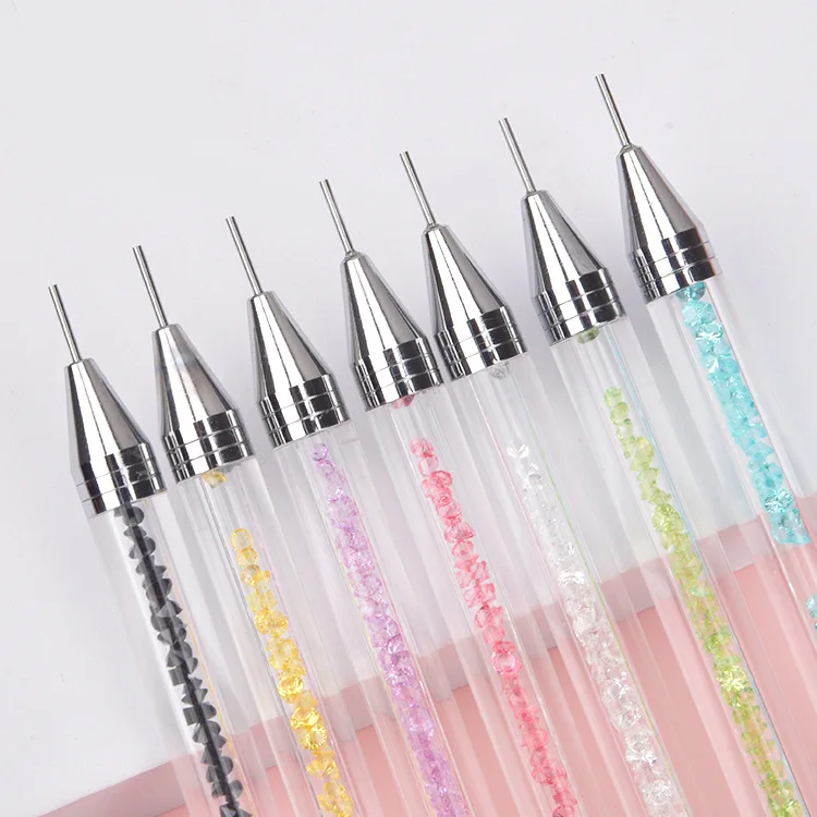 Dual-ended Nail Rhinestone Picker Wax Tip Pencil Pick Up