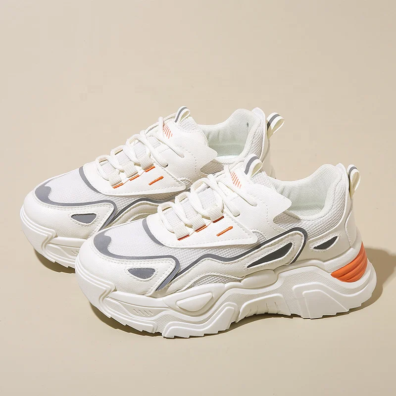 Breathable Running Shoes Women Chunky Athletic Shoes Casual Trainers  Walking Platform Female Sneakers