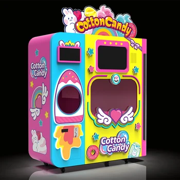 Automated multi payment system card reader guangzhou sweet cotton candy machine american