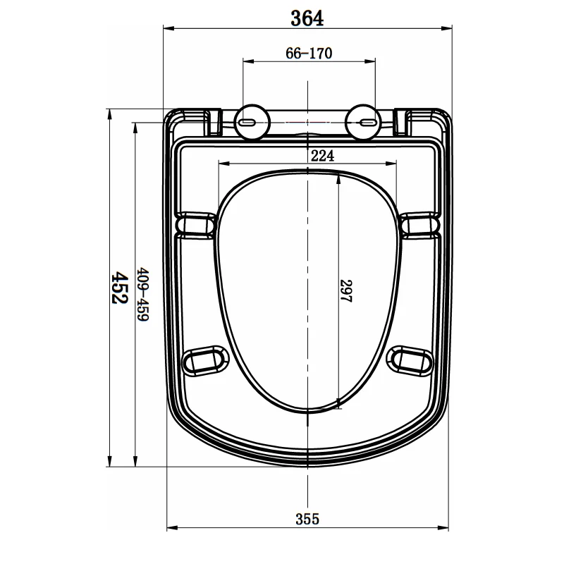 Square Standard Close Toilet Seat With Slow Down,White (au501) Buy