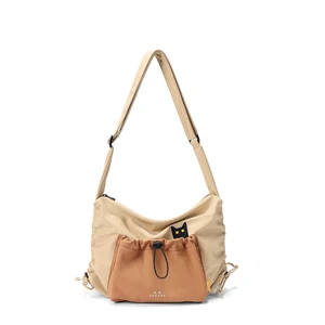 Noxxon Khaki Large-Capacity Multi-Functional Shoulder Crossbody Bag Handbags Lazy Relaxed Lightweight Fashion Commuting Bag