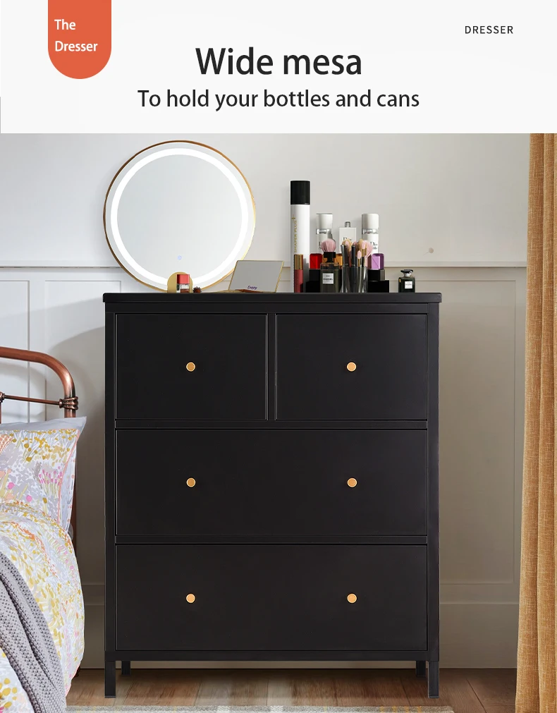 Formaldehyde Free Home Storage Organize Steel Chest Of Dressers 6 Drawers Bedroom