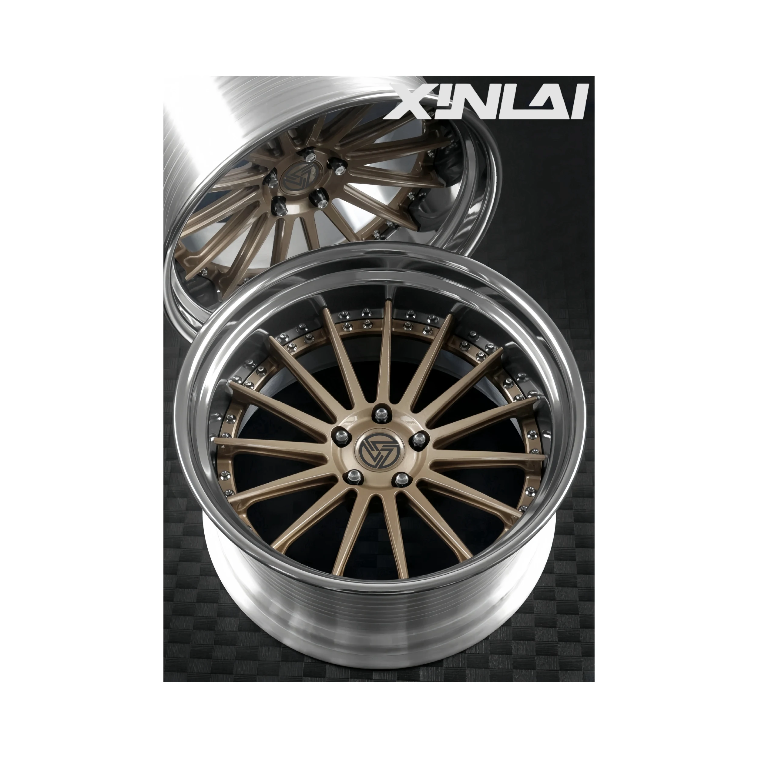 XINL Forged Deep Concave Wheel 5x112 5x130 5x114.3 6x139.7 18-28 Inch for BMW for Land Rover Rim 40mm Brushed Polished Forged - Image 1
