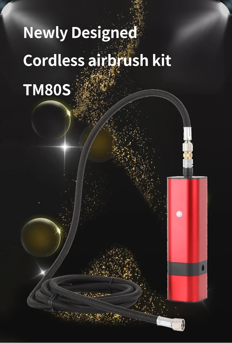 Upgraded airbrush kit portable auto mini air brush gun with