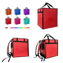 Black Thermal insulated Warmer Cooler Bag Food Delivery Pizza Delivery Bags Backpacks
