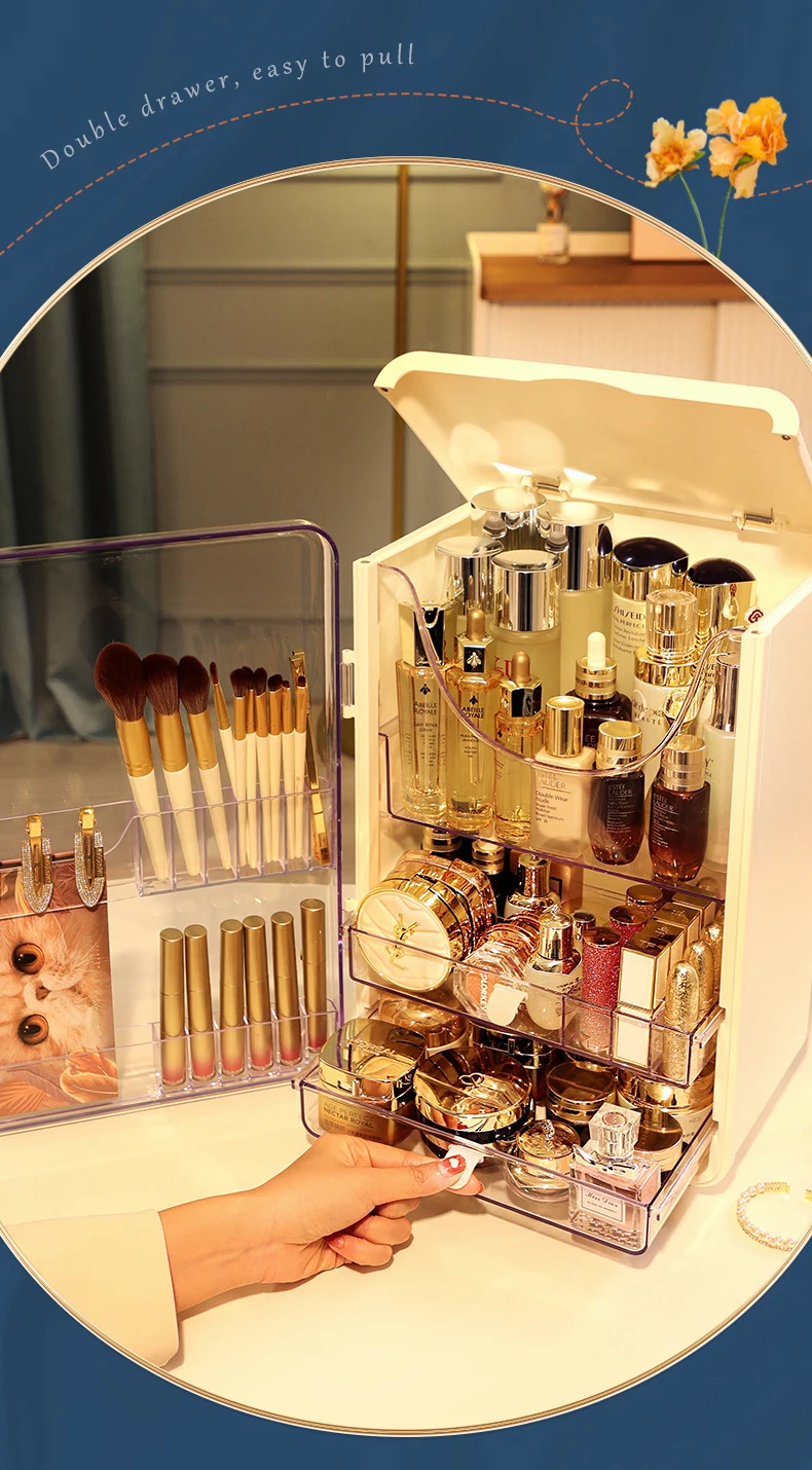 Amazon Cosmetic Makeup Organizer Cosmetics Storage Display Case Desk