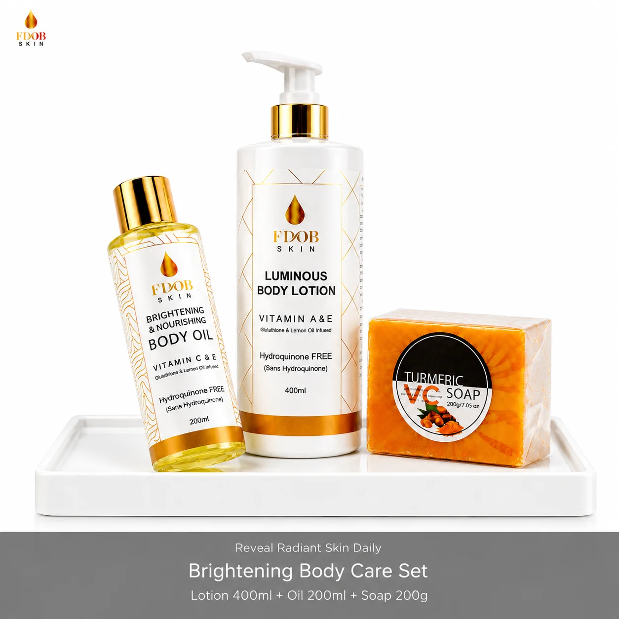 glutathione vitamin c and body lotion Wholesale Brightening Care Set 400ml 200ml Oil Turmeric Soap Hydroquinone-free Oem Manufacturer Size:200ml Prozac and alcohol: Side P90XSupplement