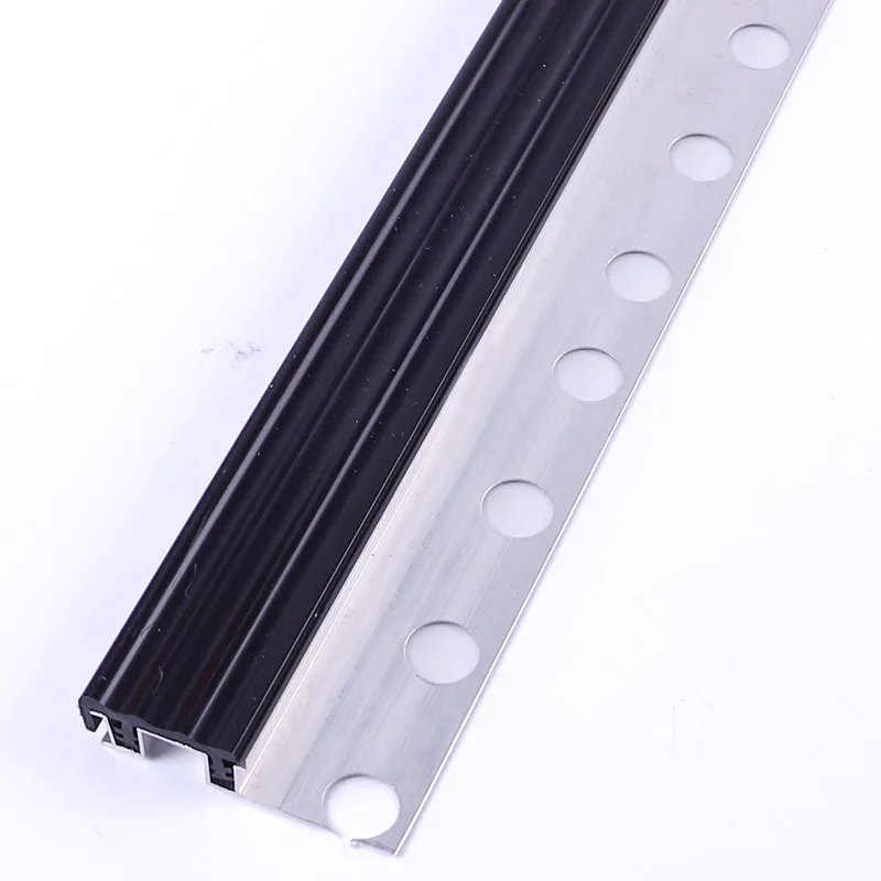 Резиновая вставка Foshan FSF, алюминиевая плитка, обрезка края, нескользящая лестничная подставка