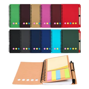 2026 A4 A5 High Quality PP Cover Color Notebook Classmate PP Spiral Notebooks with Elastic Band