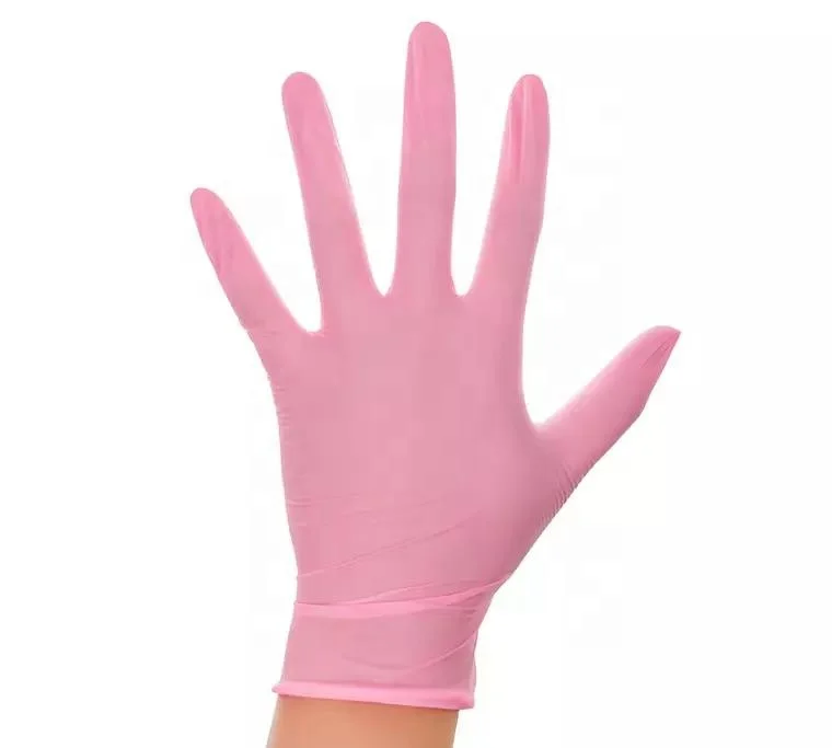 pink food gloves