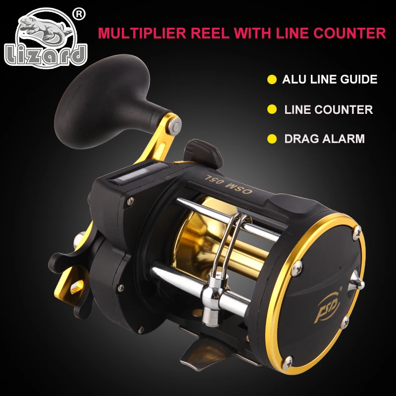 Lizard OSM05L パワー ラインカウンター付き トローリングフィッシング