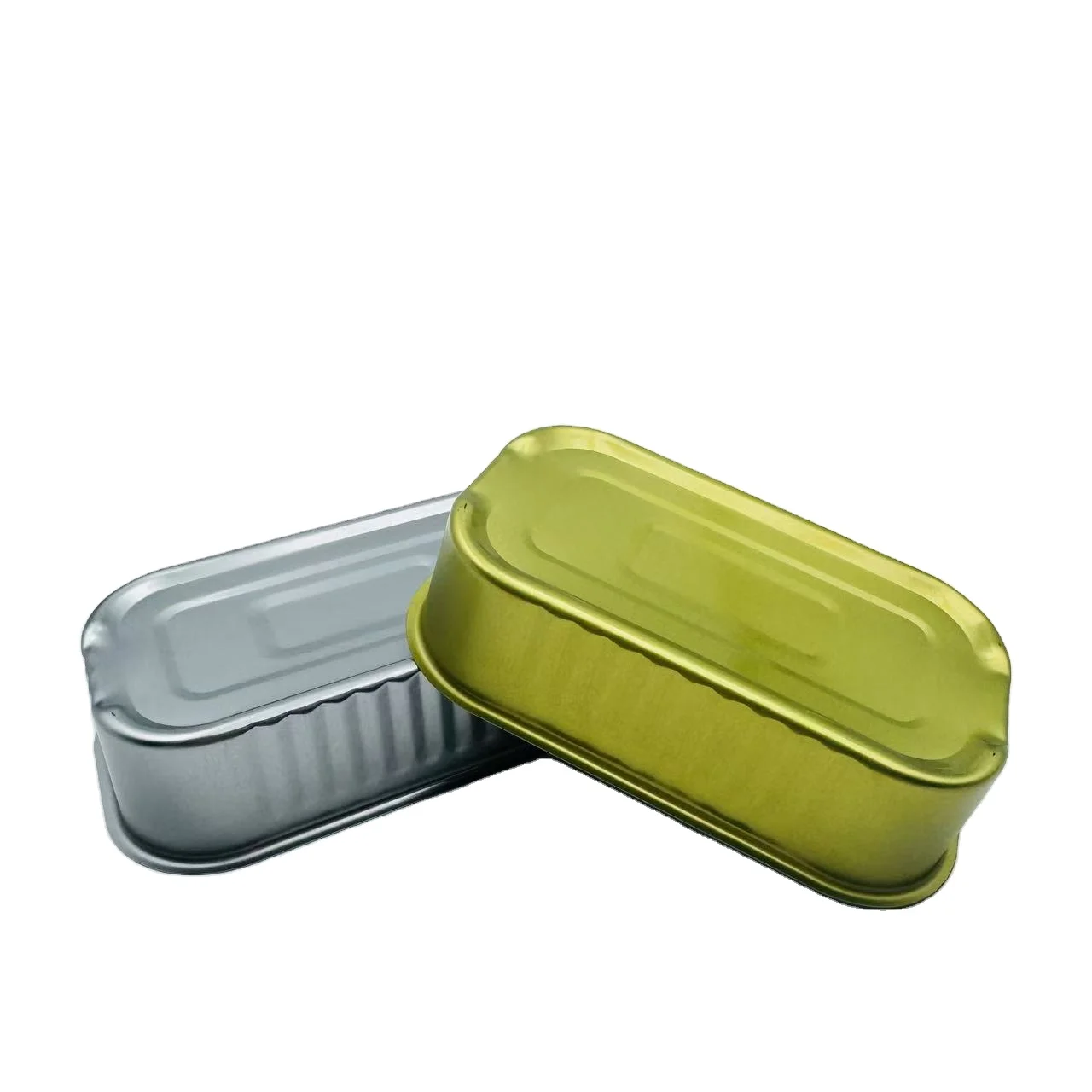 Factory Direct Square Metal Tin Box Customizable for Fish Canned Tuna Industrial Use for Food