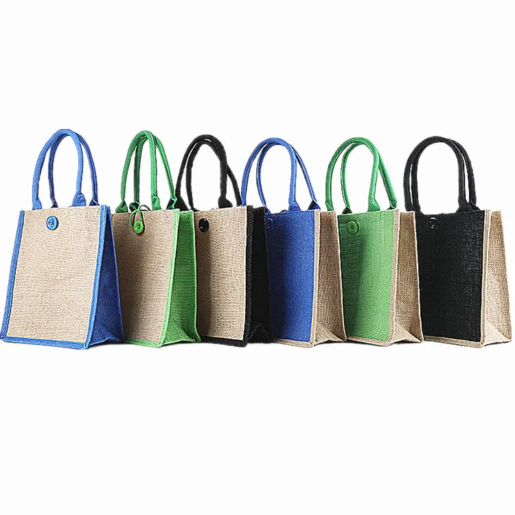 Customized Printing Ecofriendly Reusable Hemp Shopping Grocery Bags