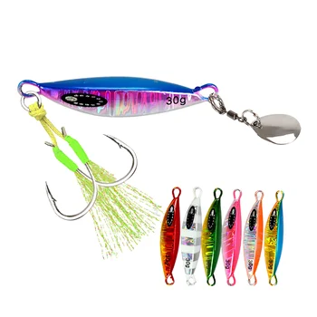 New Custom 60g Saltwater Lead Vertical Metal Jig Artificial Bait Fishing Jig Slow Pitch Jigging Lures for Salmon & Catfish – Metal Jig – view 2