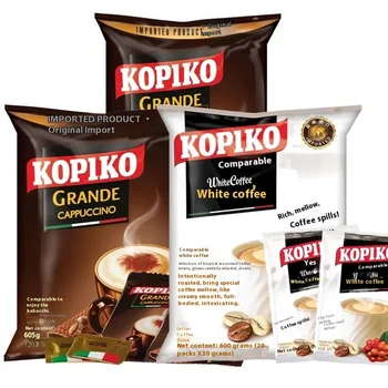 Indonesia-imported KOPIKO Cappuccino White Coffee Three-in-One Comparable Instant Coffee 30g 20 Packs Chocolate Caffeinated