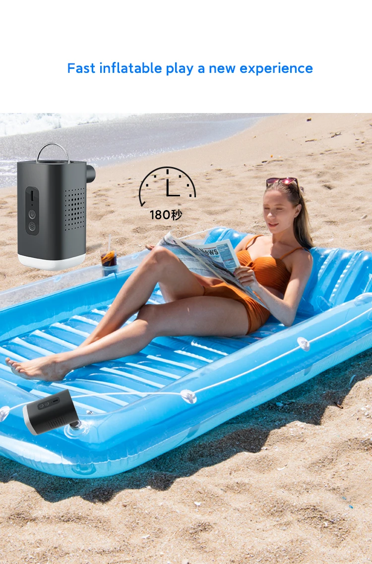 Newo Hand Size Best Portable Cordless Wireless Mini Air Pump For