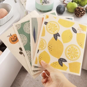 Kitchen Cleaning Sponge Multicolor Compressed Cellulose Sponge Eco Friendly Biodegradable Kitchen Dish Washing Cleaning Sponge