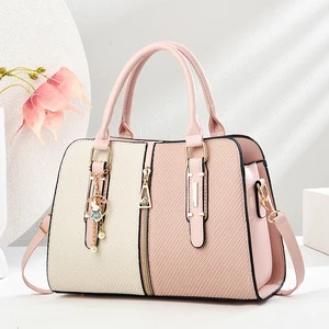 2026 Spring Series PU Leather Bolso De Mano Polyester Lining Casual Top Handle Handbag Custom Handbag