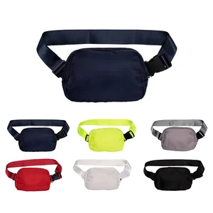 High Quality Custom Logo Waist Pack Unisex Customization Strap Zipper Belt Lulu Sports Bag Waterproof Sporty Waist Bag for Women
