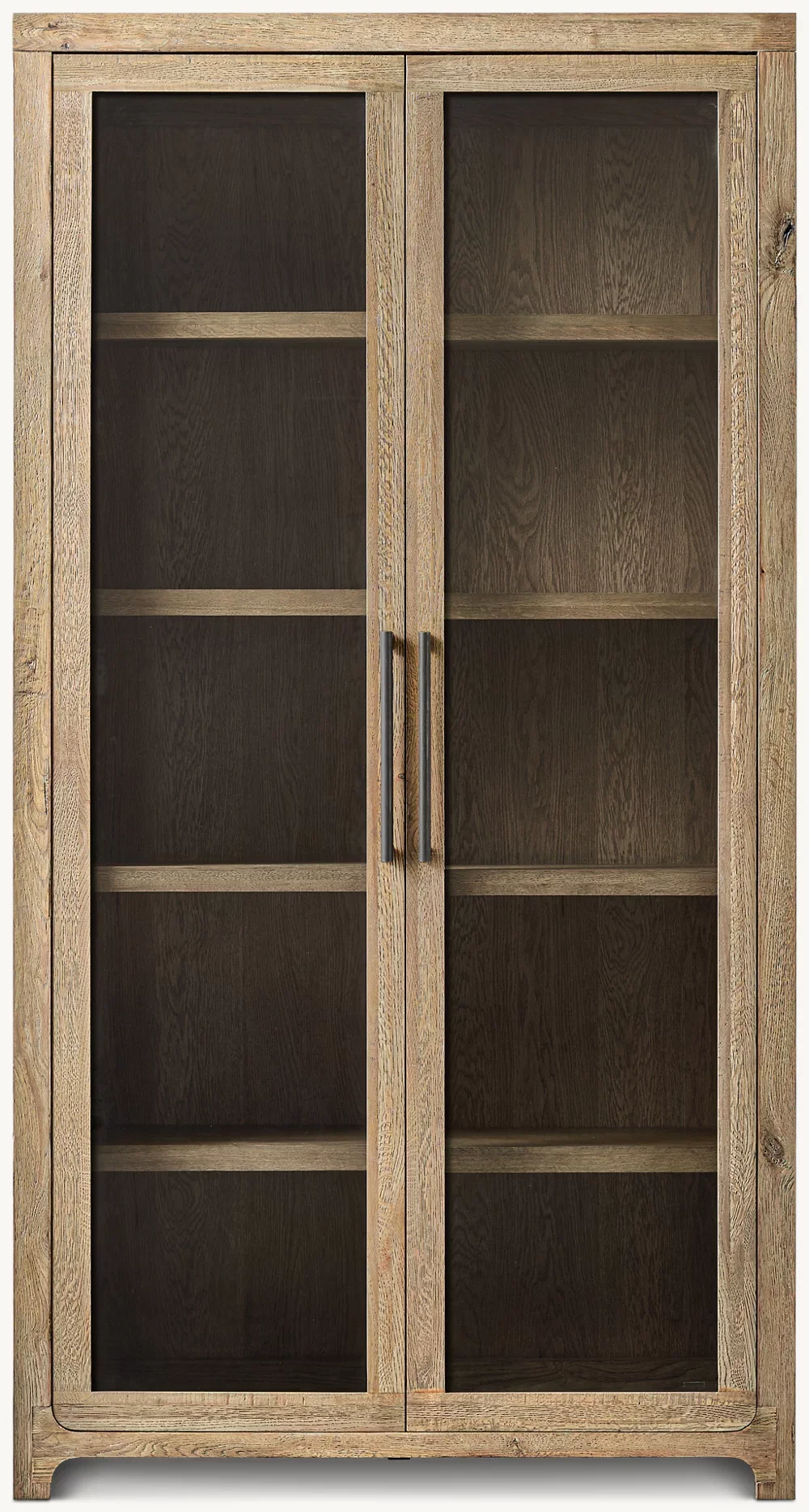 Luxury Modern Home Furniture Contemporary Doubledoor Davos Oak Glass
