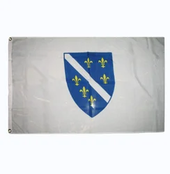 Old Bosnia & Herzegovina Republic Flag - 3x5 Feet, Woven Poly Nylon, Outdoor Use