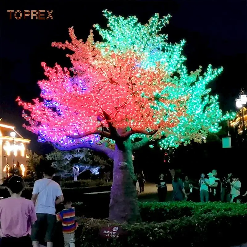 Programmable Park Christmas Luminous Tree Large Artificial Luminous Led Holiday Decorative Tree with Lights Outdoor