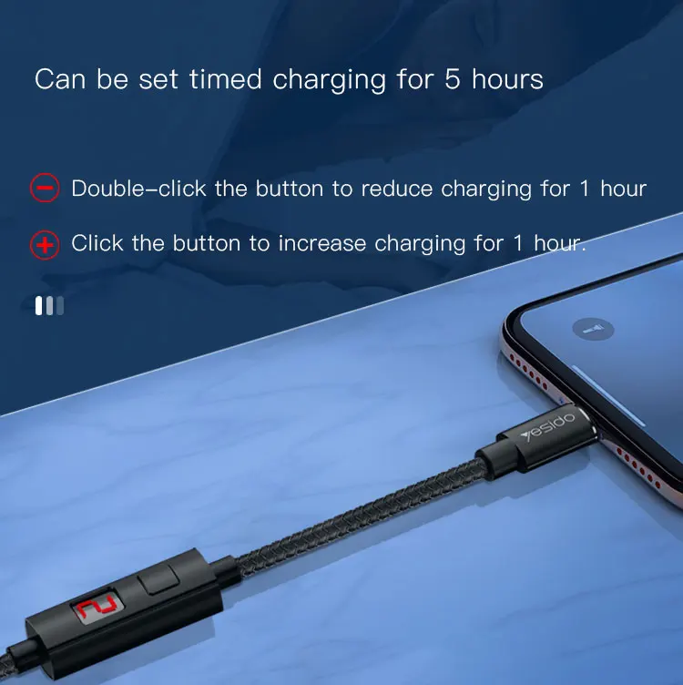 Cavo USB-C A USB-C I! 20 Cm In Nylon Blu | Ricarica Rapida E Sincronizzazione Per Smartphone E Tablet