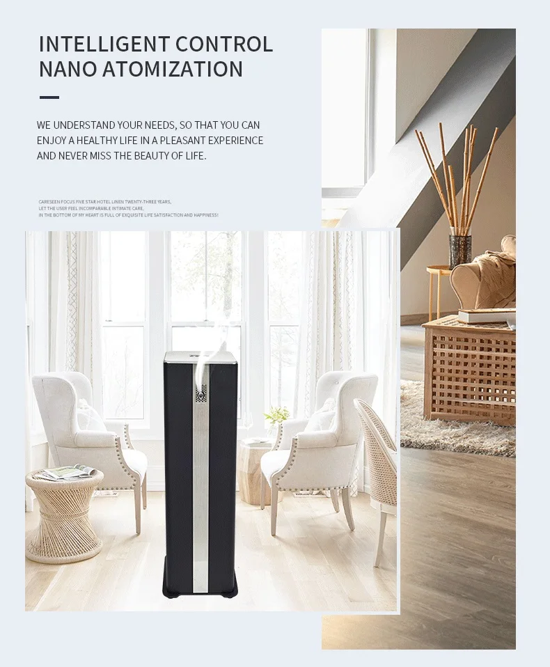 Custom Standing Alone Hotel Lobby Fragrance Scent Diffuser Silent Waterless Air Freshener